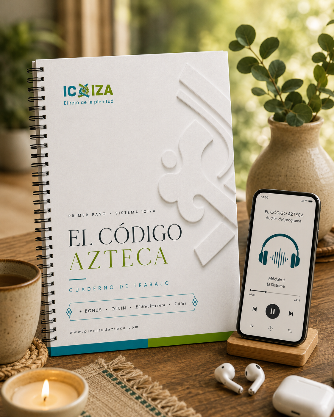 El Código Azteca — Cuaderno y audio